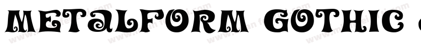 Metalform Gothic JNL字体转换